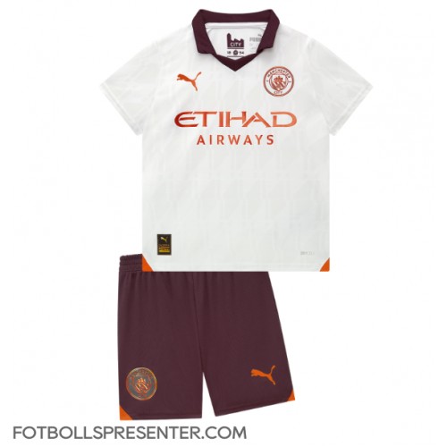 Manchester City Bortatröja Barn 2023-24 Kortärmad (+ korta byxor)